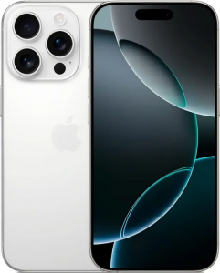 Смартфон Apple iPhone 16 Pro 1TB nano SIM + eSim white titanium (титановый белый) новый, не актив, без комплекта
