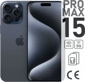 Смартфон Apple iPhone 15 Pro MAX 1ТБ синий титан