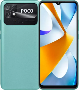 Смартфон Xiaomi POCO C40 4/64 ГБ RU, технологичный бирюзовый