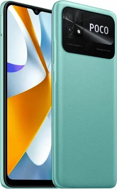 Смартфон Xiaomi POCO C40 4/64 ГБ RU, технологичный бирюзовый