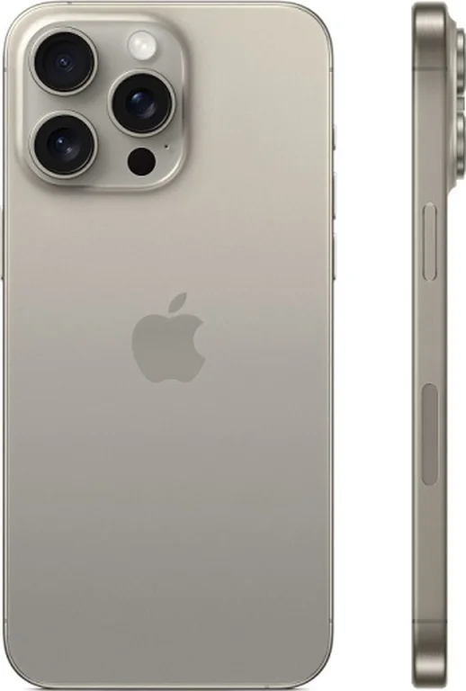 Смартфон Apple iPhone 15 Pro Max 512GB nano SIM + eSim natural titanium (титан) новый, не актив, без комплекта