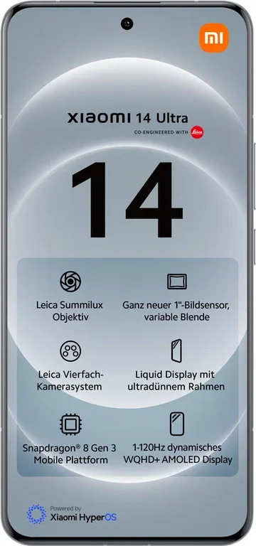 Смартфон Xiaomi 14 Ultra 16/512 ГБ Global, Dual nano SIM, Белый