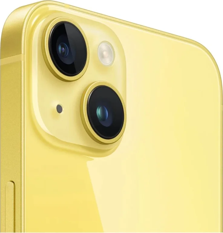 Смартфон Apple iPhone 14, 256 ГБ желтый Dual nano SIM