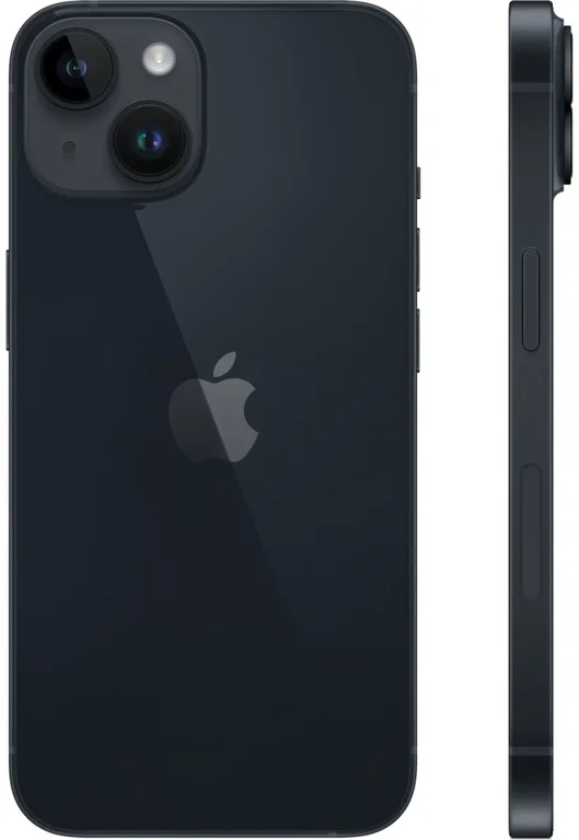 Смартфон Apple iPhone 14, 256 ГБ тёмная ночь