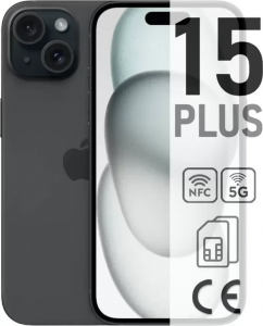Смартфон Apple iPhone 15 Plus 128ГБ черный