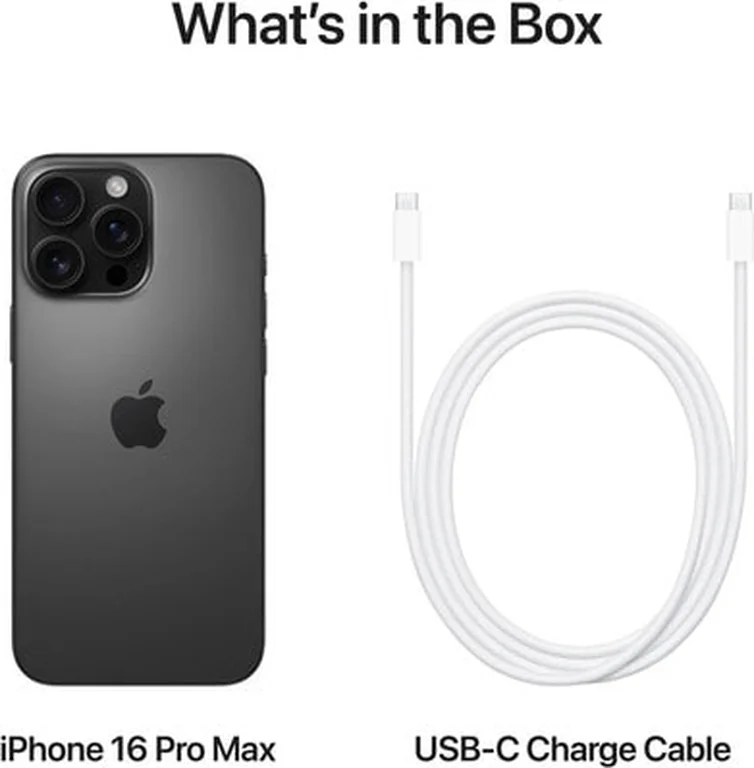 Смартфон Apple iPhone 16 Pro Max 512 ГБ, Dual nano SIM + eSIM, черный титан
