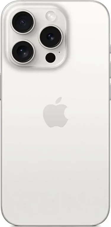 Смартфон Apple iPhone 15 Pro 128GB eSim (Титановый белый, 8 ГБ, 128 ГБ)