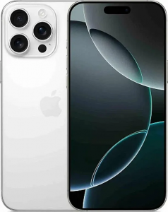 Смартфон Apple iPhone 16 Pro 512GB nanoSim+eSim (8 ГБ, 512 ГБ, Титановый белый, Уценка)