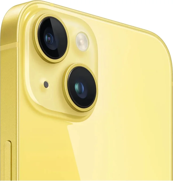 Смартфон Apple iPhone 14, 256 ГБ желтый Dual: eSIM+eSIM