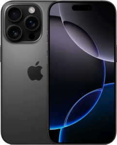 Смартфон Apple iPhone 16 Pro 128GB nano SIM + eSim black titanium (титановый чёрный)
