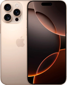 Смартфон Apple iPhone 16 Pro Max 256Gb eSim desert titanium (пустынный титан)
