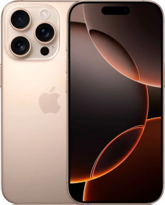 Смартфон Apple iPhone 16 Pro 1TB nano SIM + eSim desert titanium (пустынный титан)