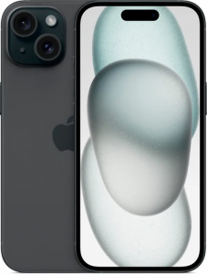 Смартфон Apple iPhone 15 128Gb nano SIM + eSim black (чёрный) новый, не актив, без комплекта