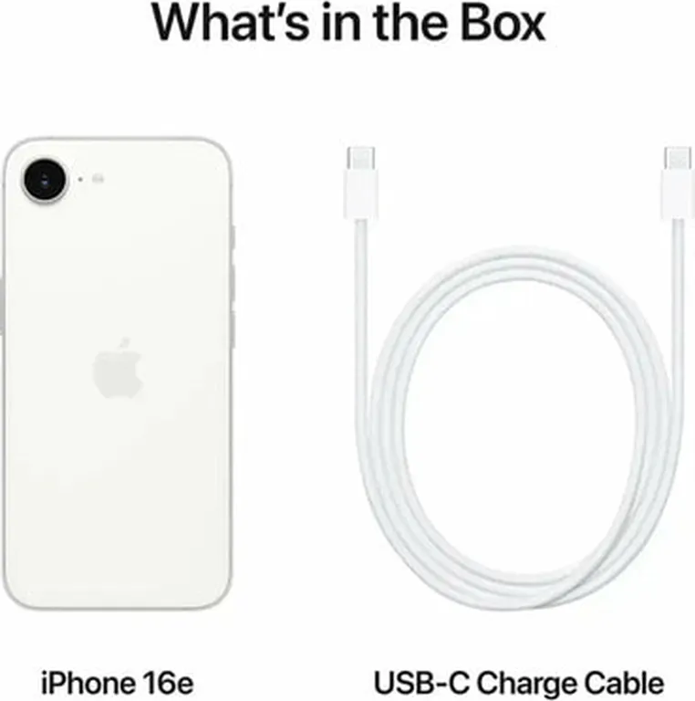 Смартфон Apple iPhone 16e 128GB White, белый (nano SIM + eSIM)